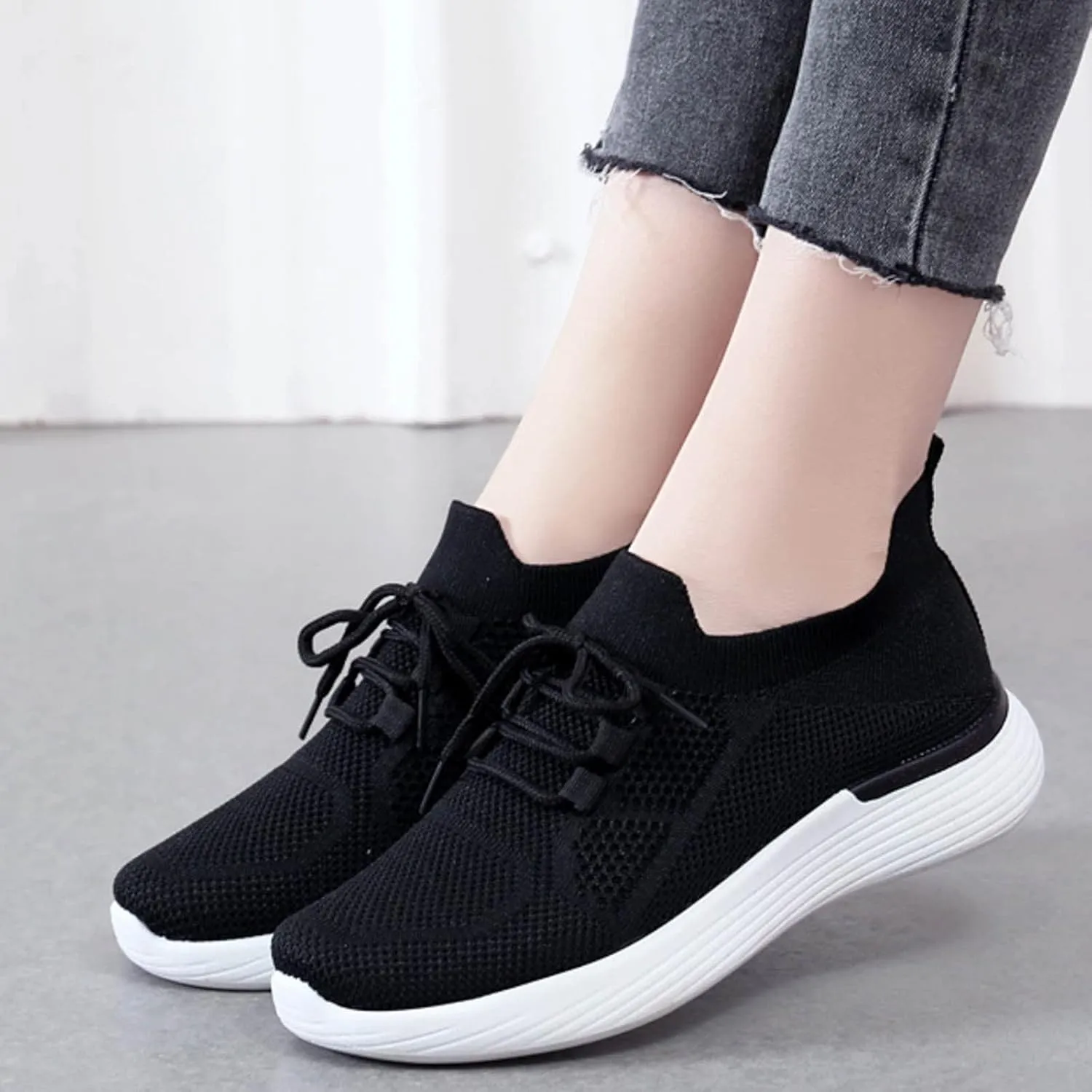 Platform Sneakers for Women Wide Zapatillas Elegantes De Tacon para Mujer Blancas Women's Running Shoes Size 8 Chunky Sneakers for Women 2023 Black Slip On White Sneakers Women Fashion