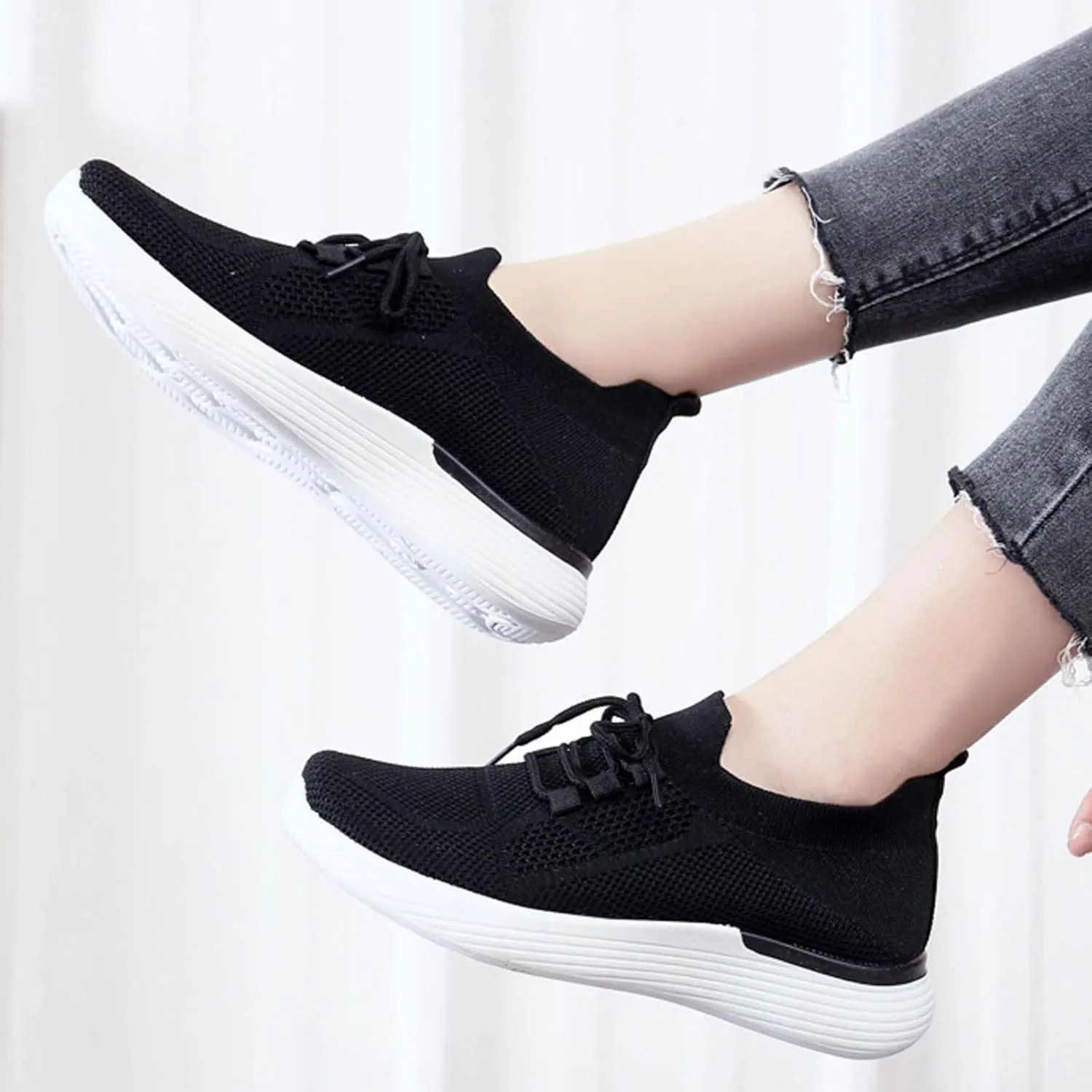 Platform Sneakers for Women Wide Zapatillas Elegantes De Tacon para Mujer Blancas Women's Running Shoes Size 8 Chunky Sneakers for Women 2023 Black Slip On White Sneakers Women Fashion