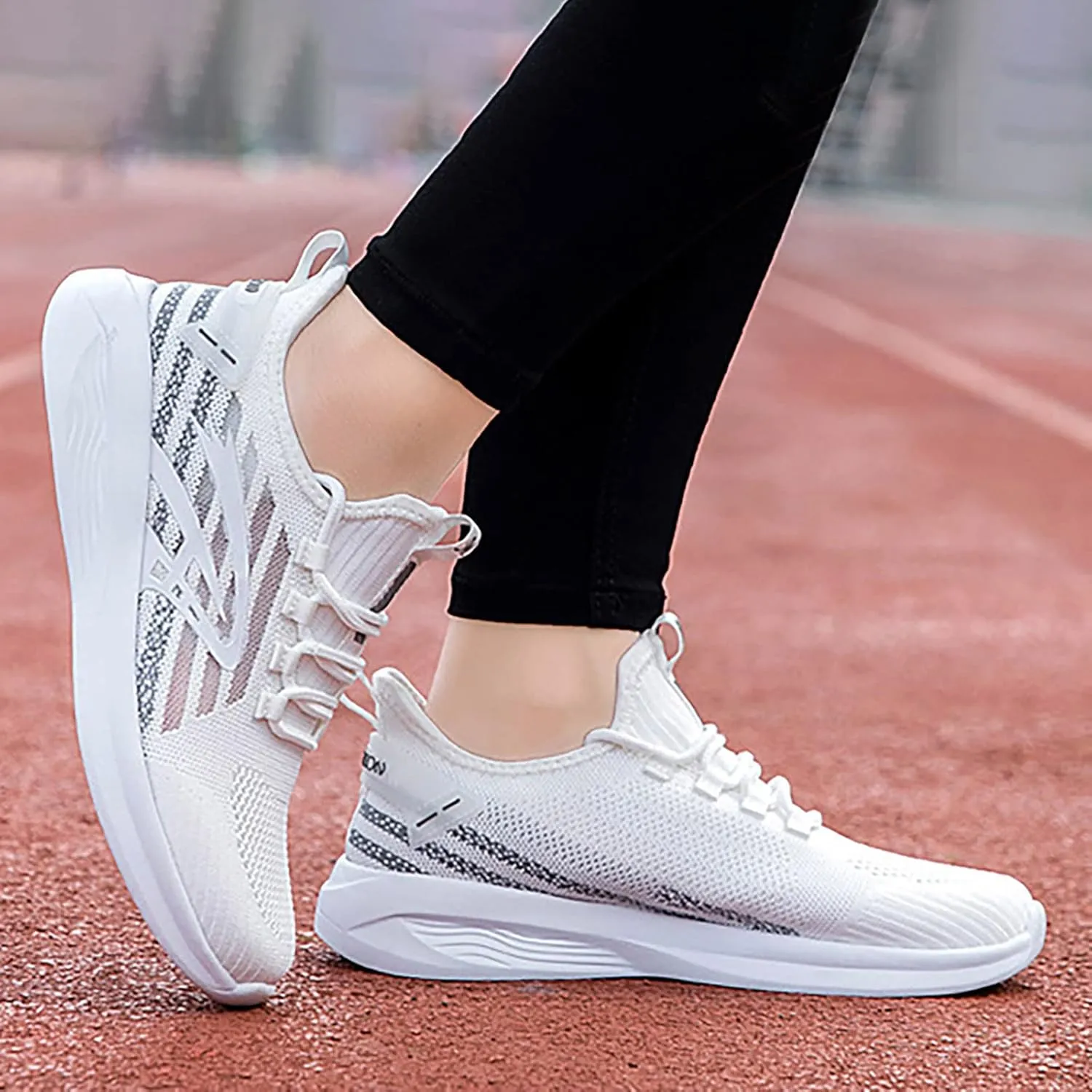 Platform Wide Sneakers for Women Fashion Womens Running Shoes Size 9 Narrow Womens Slip On Athletic Shoes Wide Width Slip On Sneakers Women Arch Support White Size 9 Women's Slip Resistant Shoes