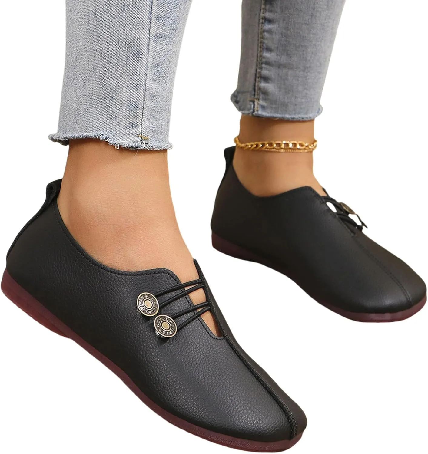 Sandals for Women 2025 Retro Loafers Dressy Comfortable Closed Toe Ballet Flats Summer Casual Breathable Boat Shoes Footwear