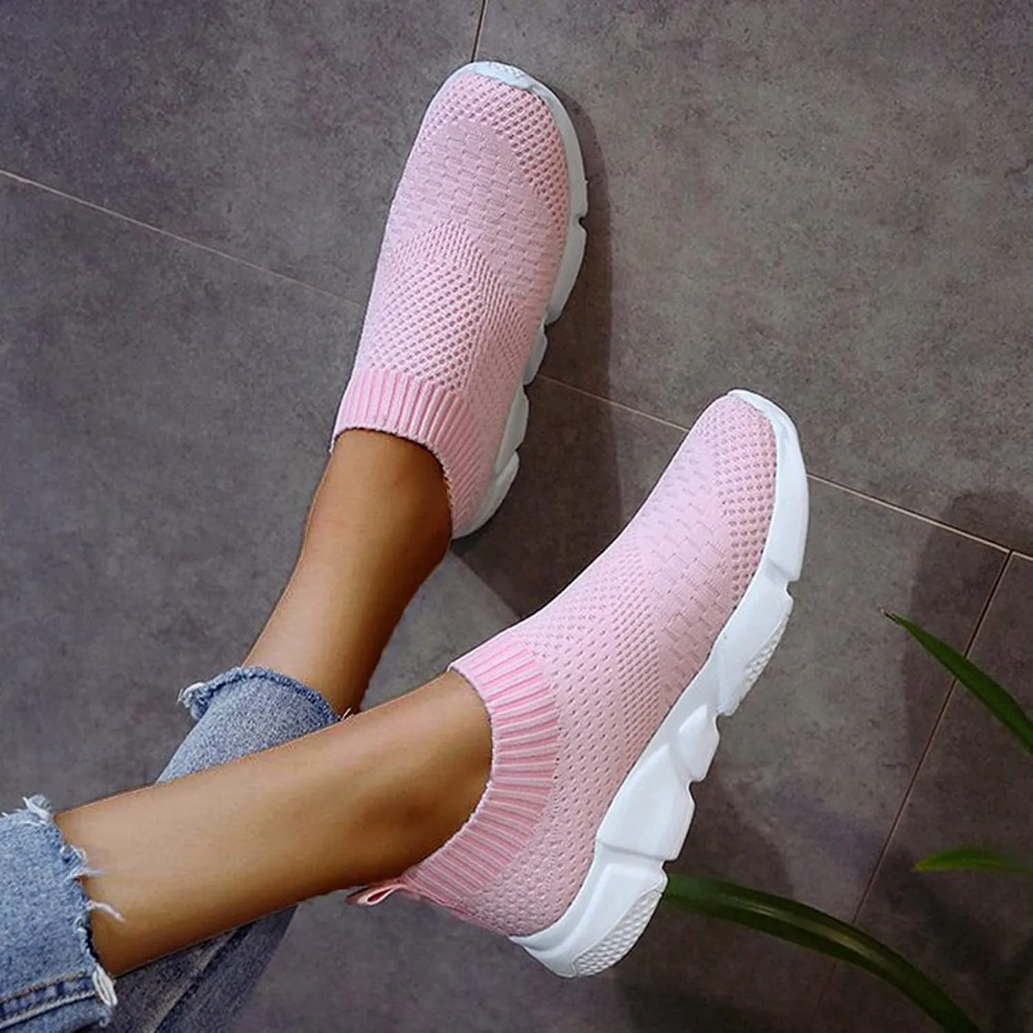 SBGMoSJ Womens Shoes 7.5 Wide Width Sneakers Black Fashion Sneakers for Women 2023 Orange and White Gym Shoes for Women Womens Fashion Sneakers 2023 Slip On Shoes for Women Wide Width