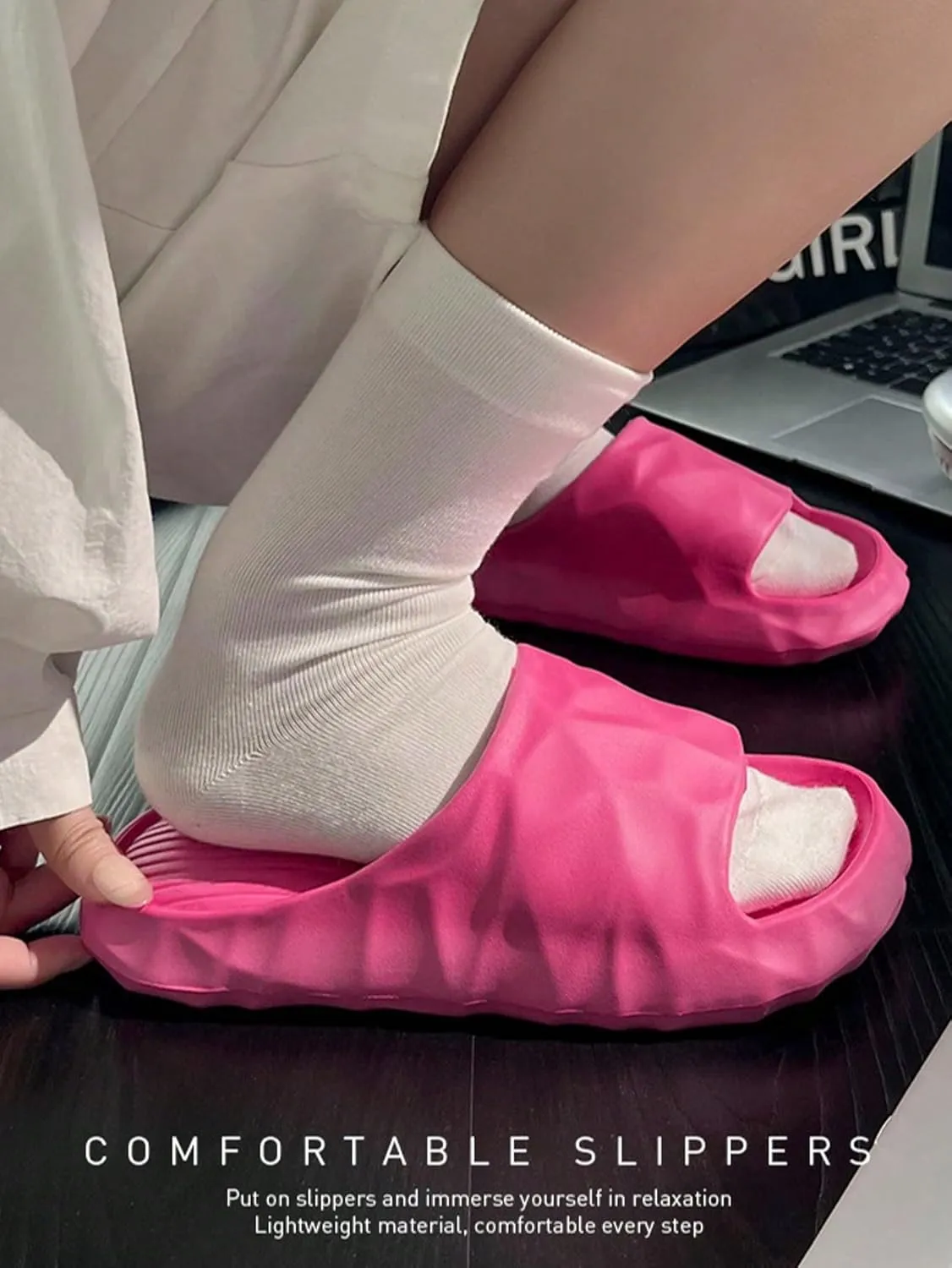 Summer home home antiskid men and women's indoor bathroom EVA foam slippers soft soled couple home sandals