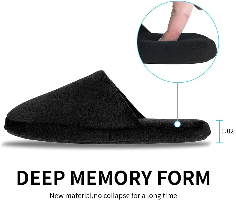 Tlizzz7 Memory Foam Slippers - Fuzzy Fluffy Spa Hotel House Home Indoor Slippers for Women and Men
