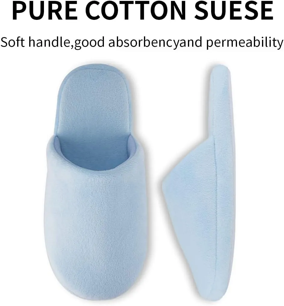 Tlizzz7 Memory Foam Slippers - Fuzzy Fluffy Spa Hotel House Home Indoor Slippers for Women and Men