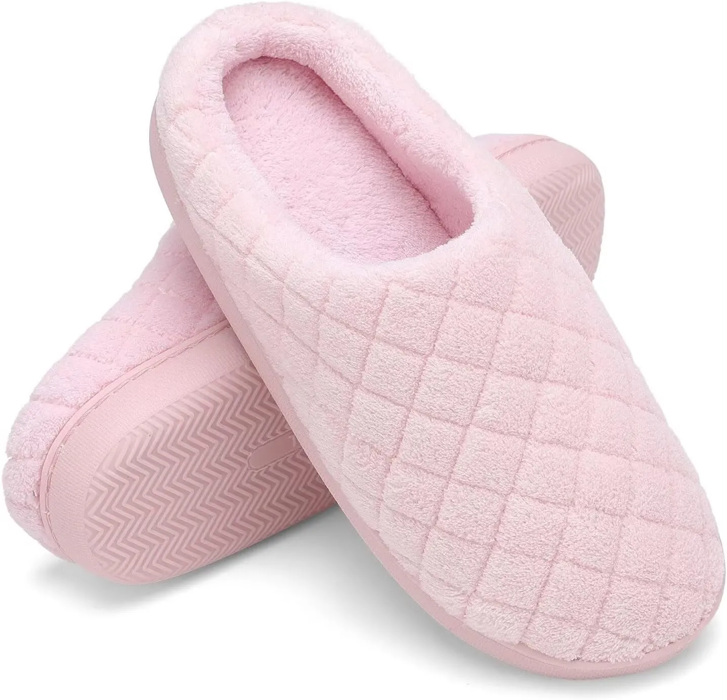 TUOBUQU Women's Memory Foam Slippers Warm Cozy Soft Lightweight House Shoes for Indoor & Outdoor