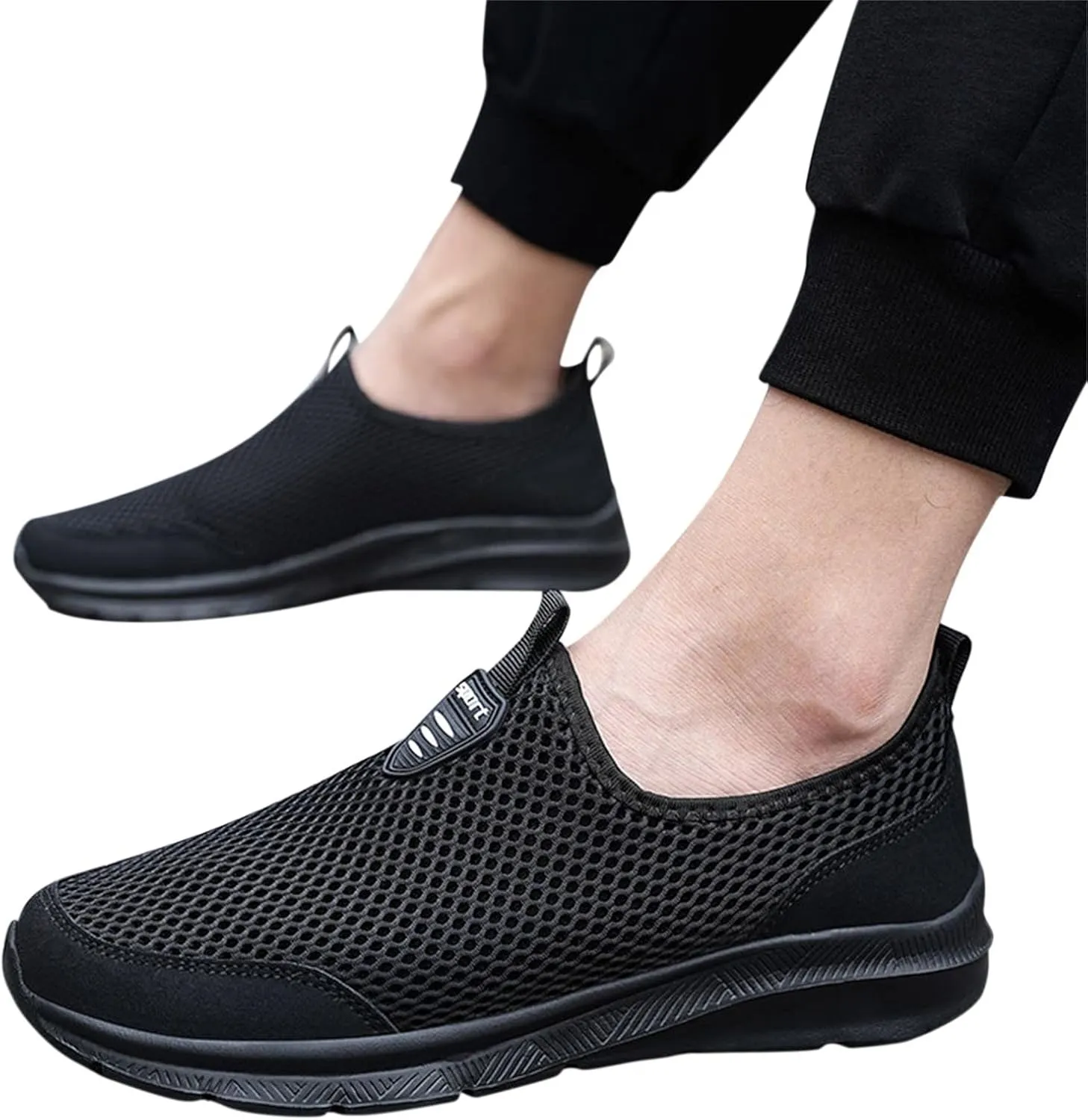 Wedges Sneakers for Women Pull On Sneakers Womens with Good Arch Support Black Shoes Women Dressy Closed Toe Black High Top Sneakers for Women Black Non Slip Tennis Shoes for Women