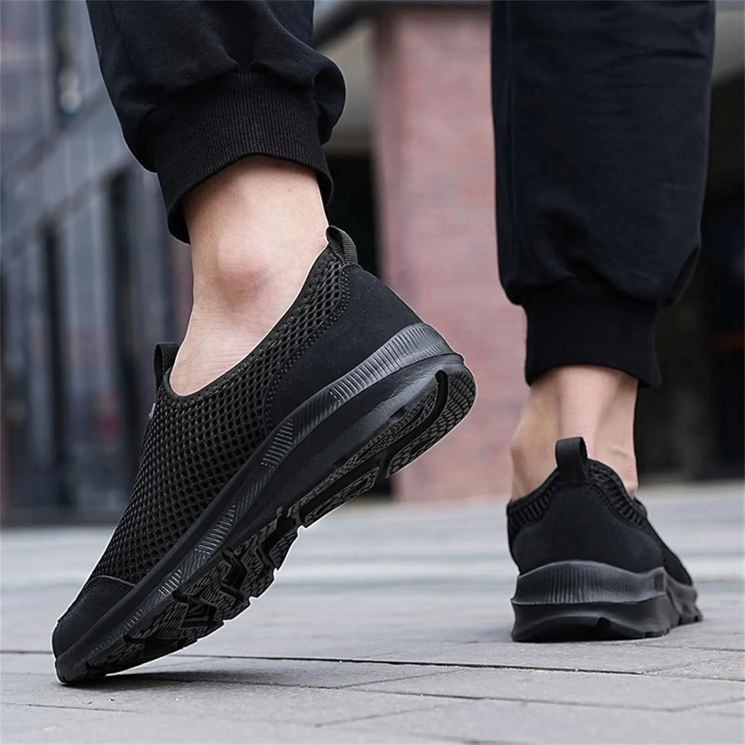 Wedges Sneakers for Women Pull On Sneakers Womens with Good Arch Support Black Shoes Women Dressy Closed Toe Black High Top Sneakers for Women Black Non Slip Tennis Shoes for Women