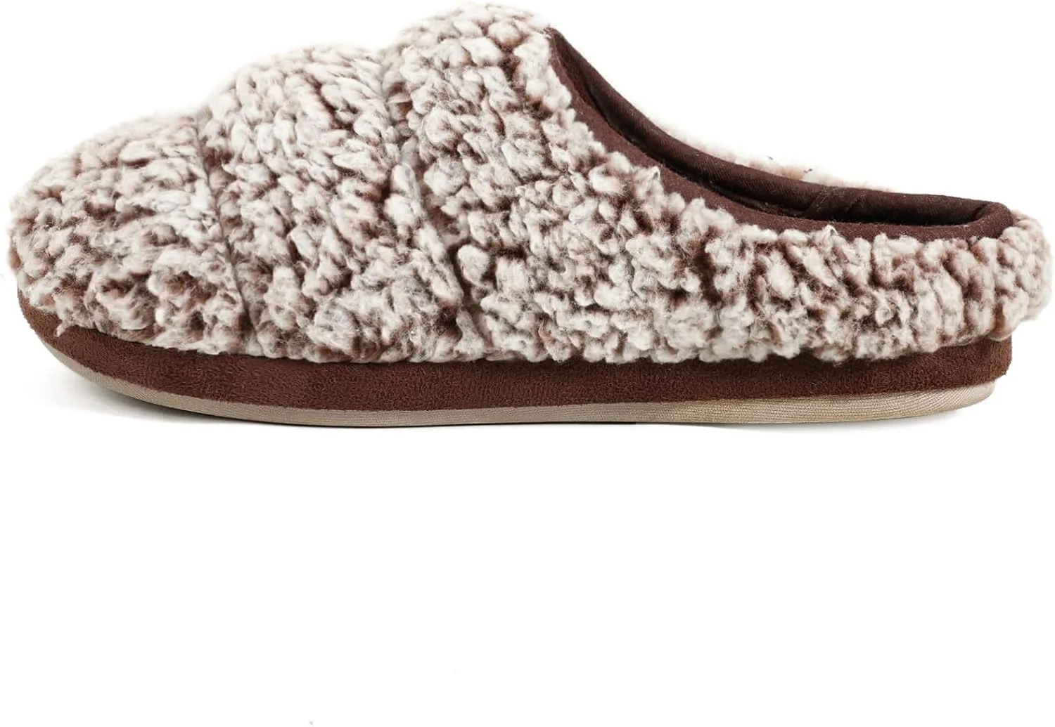 Wishcotton Women's Lightweight Sherpa Memory Foam Slippers Indoor Outdoor