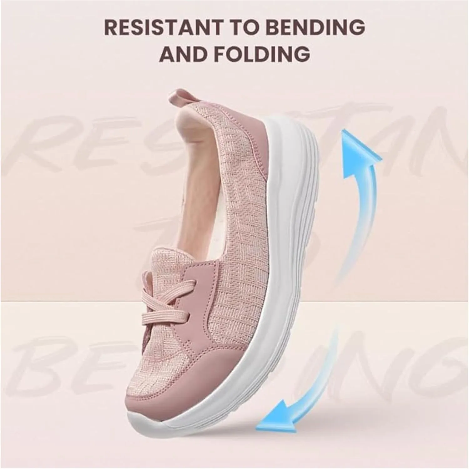 Women Comfy Orthopedic Walking Shoes, 2024 Upgraded Snearkers Women's Comfortable Slip On Arch Support Non-Slip Shoes
