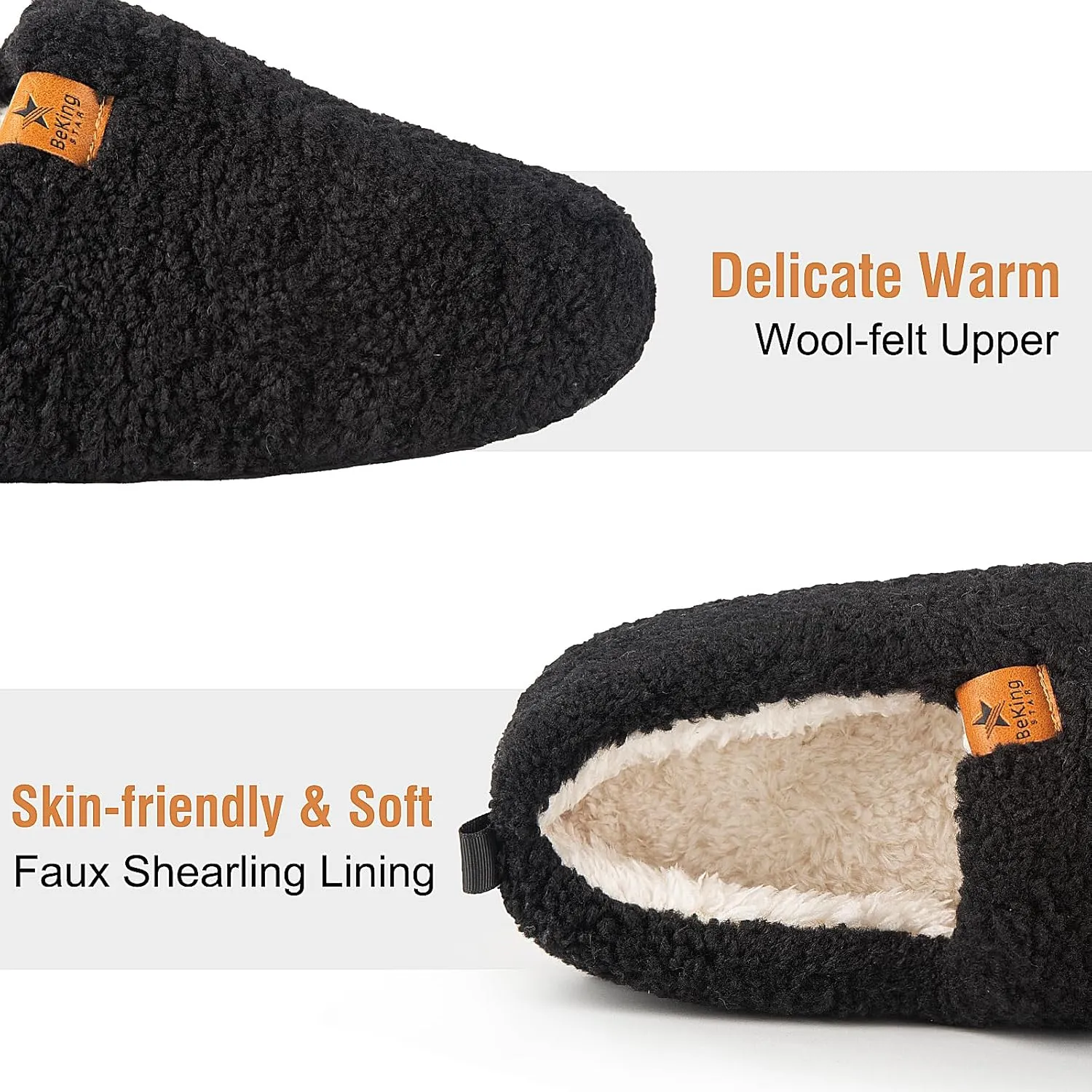 Women Cozy Faux Curly Fur House Memory foam Slippers Ladies Fuzzy Closed Back Indoor Bedroom Shoes