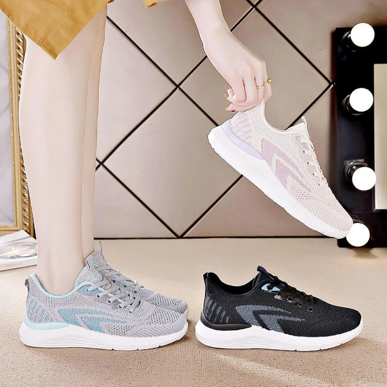 Women Sneakers Black and White Women Comfortable Good Support Slip On Walking Shoes Womens Athletic Shoes Wide Width Running Shoes for Women Wide Width Zapatos De Mujer Antiderrapante