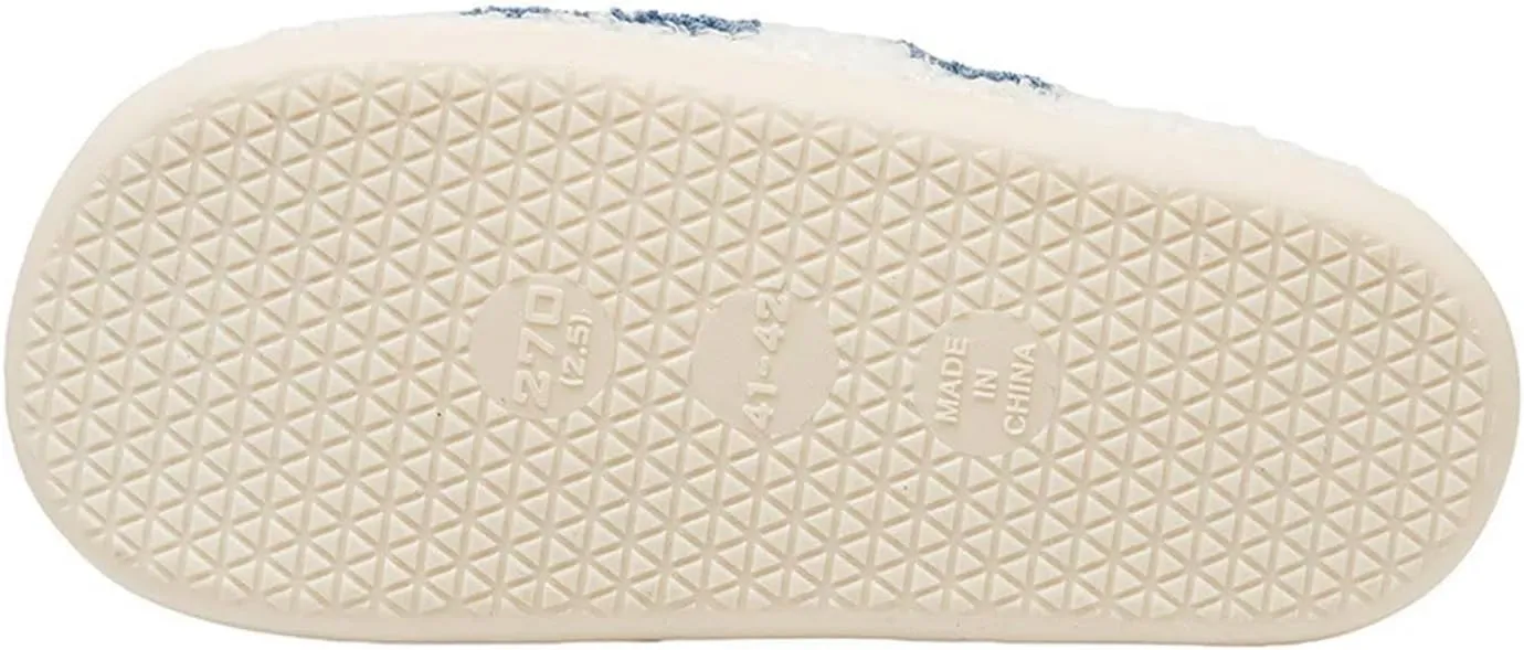 Women's and Men's Fuzzy Checkered Memory Foam Slippers - Fluffy Couple Cozy House Indoor Outdoor Shoes