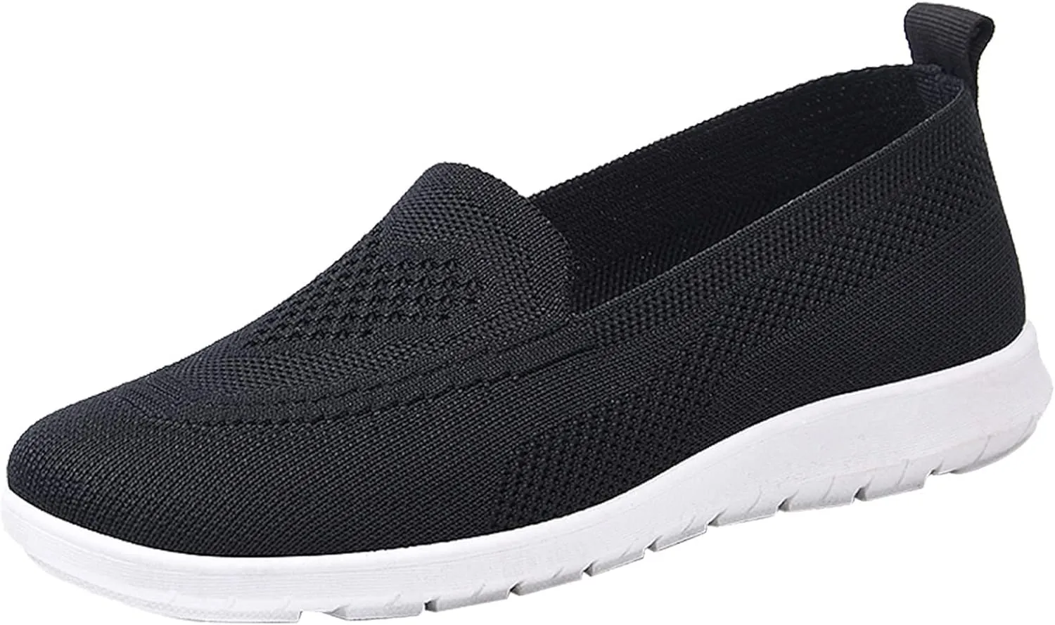 Womens Casual Slip On Loafers Comfortable Walking Shoes Lightweight Canvas Sneakers Flat Non Slip Flats