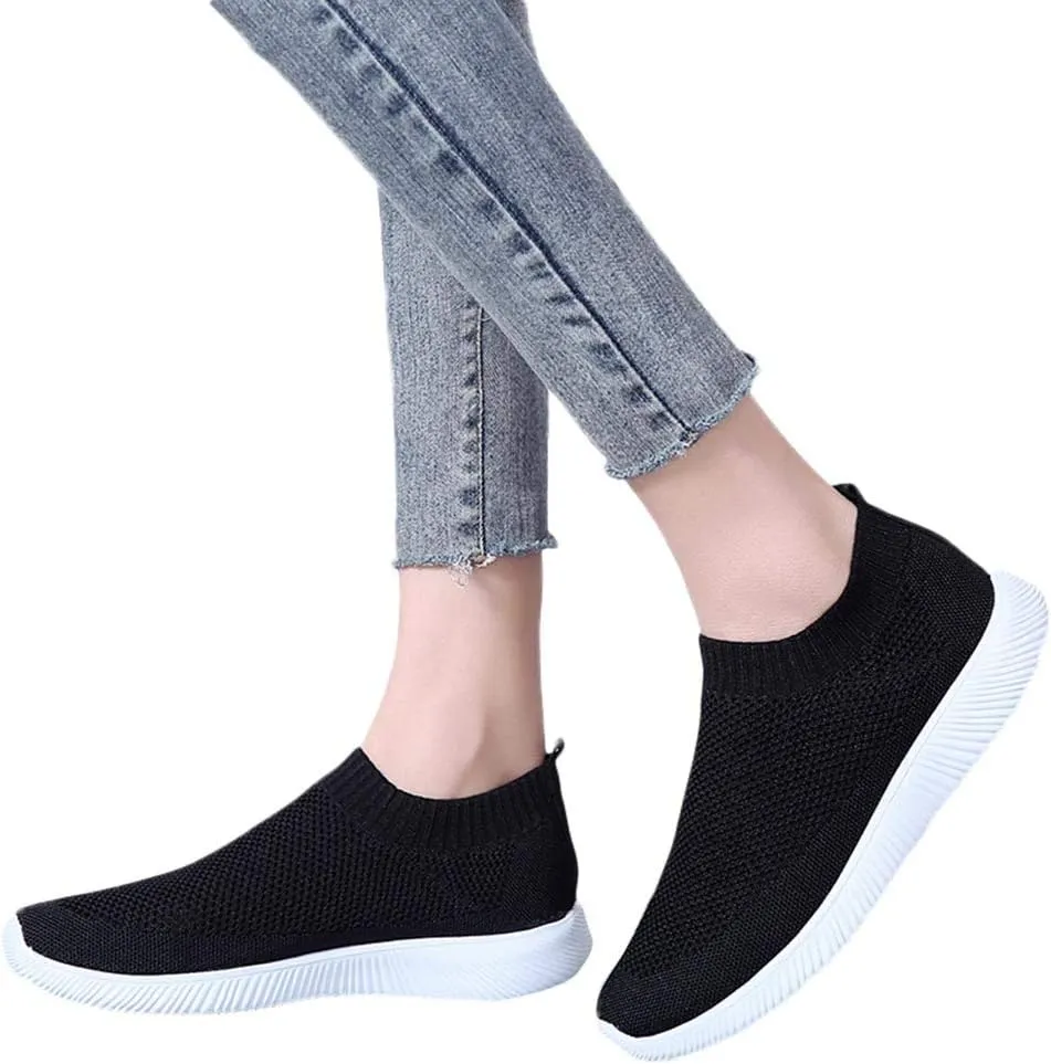 Womens Casual Sneakers Wide Feet Zapato Ortopedico para Mujer Diabetica Women Slip On Shoes Dressy Elder Women's Sneakers with Arch Support Slip On Womens Non Slip Work Shoes Wide Width