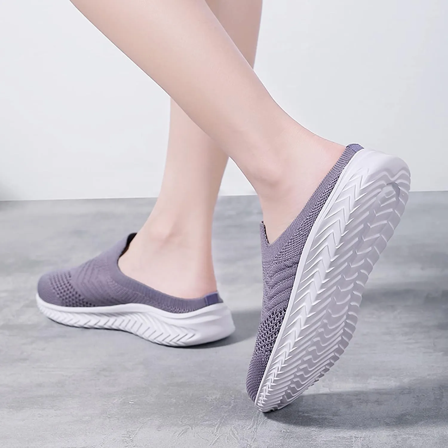 Womens Comfortable Orthopedic Sneakers Slip On Walking Shoes with Arch Support Casual Loafers for Plantar Fasciitis Foot Pain Relief Swollen Feet