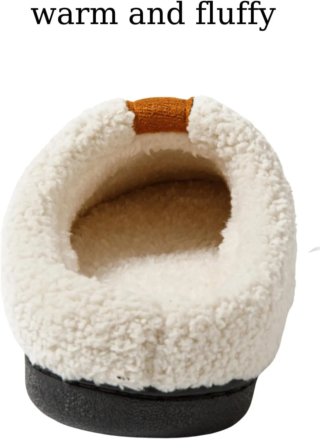 Womens Cozy Fuzzy Memory Foam Slippers House Comfy Slip Shoes Indoor Outdoor Anti Skid Rubber Sole