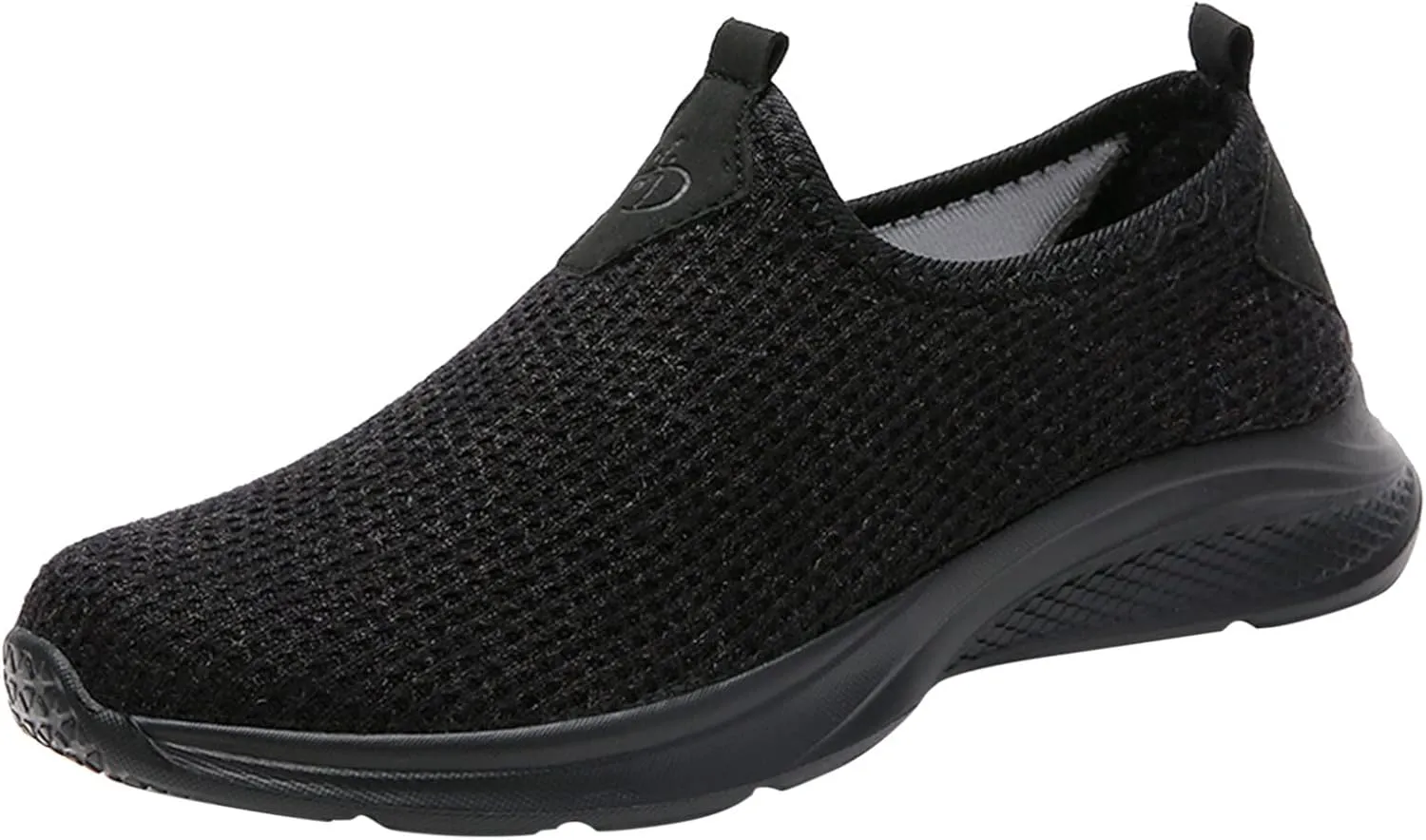 Womens Flat Slip On Sneakers Casual Walking Shoes Lightweight Canvas Comfortable Elastic Non Slip Loafers