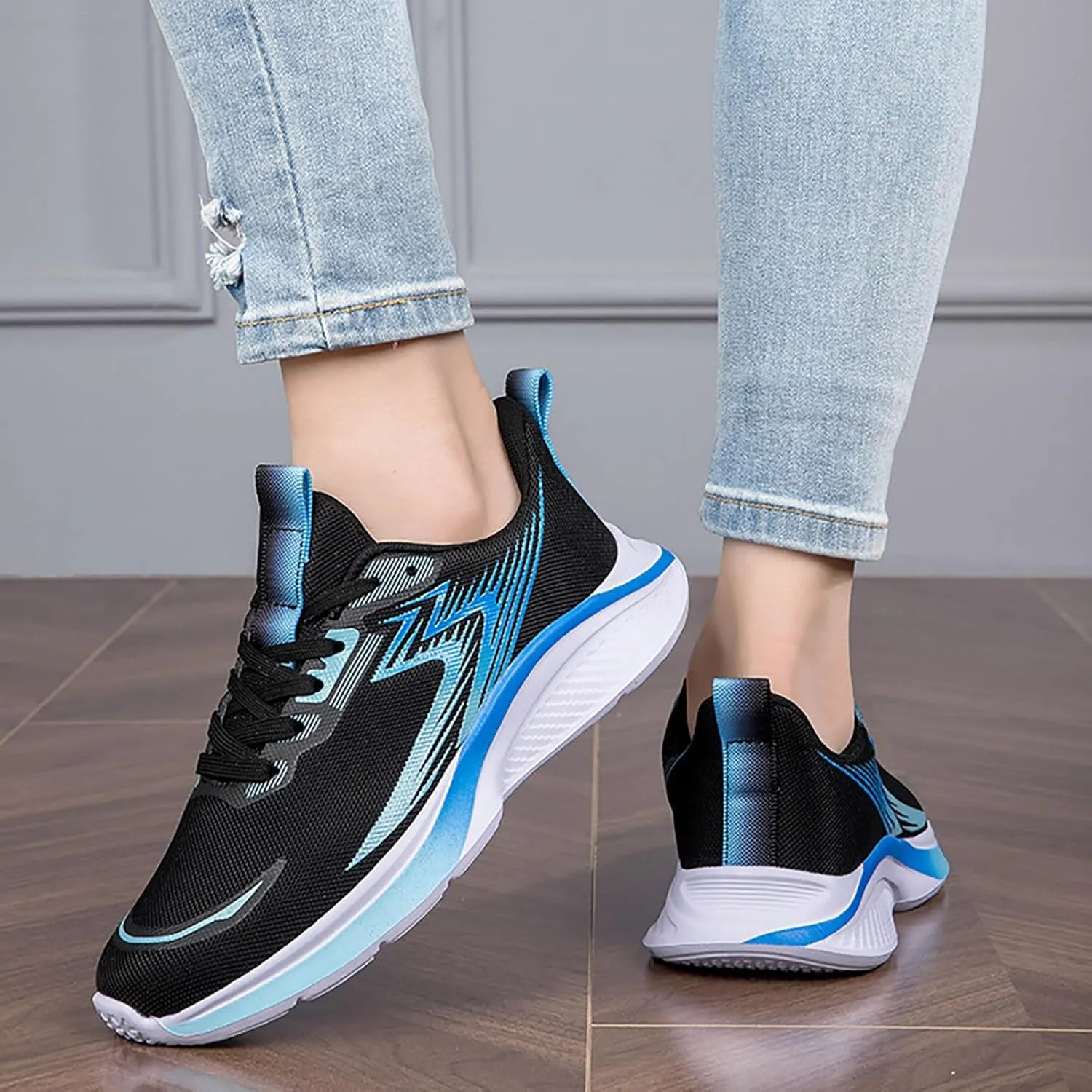 Womens Non Slip Slip On Shoes Casual Walking Sneakers Lightweight Canvas Comfortable Flat Fashion Loafers