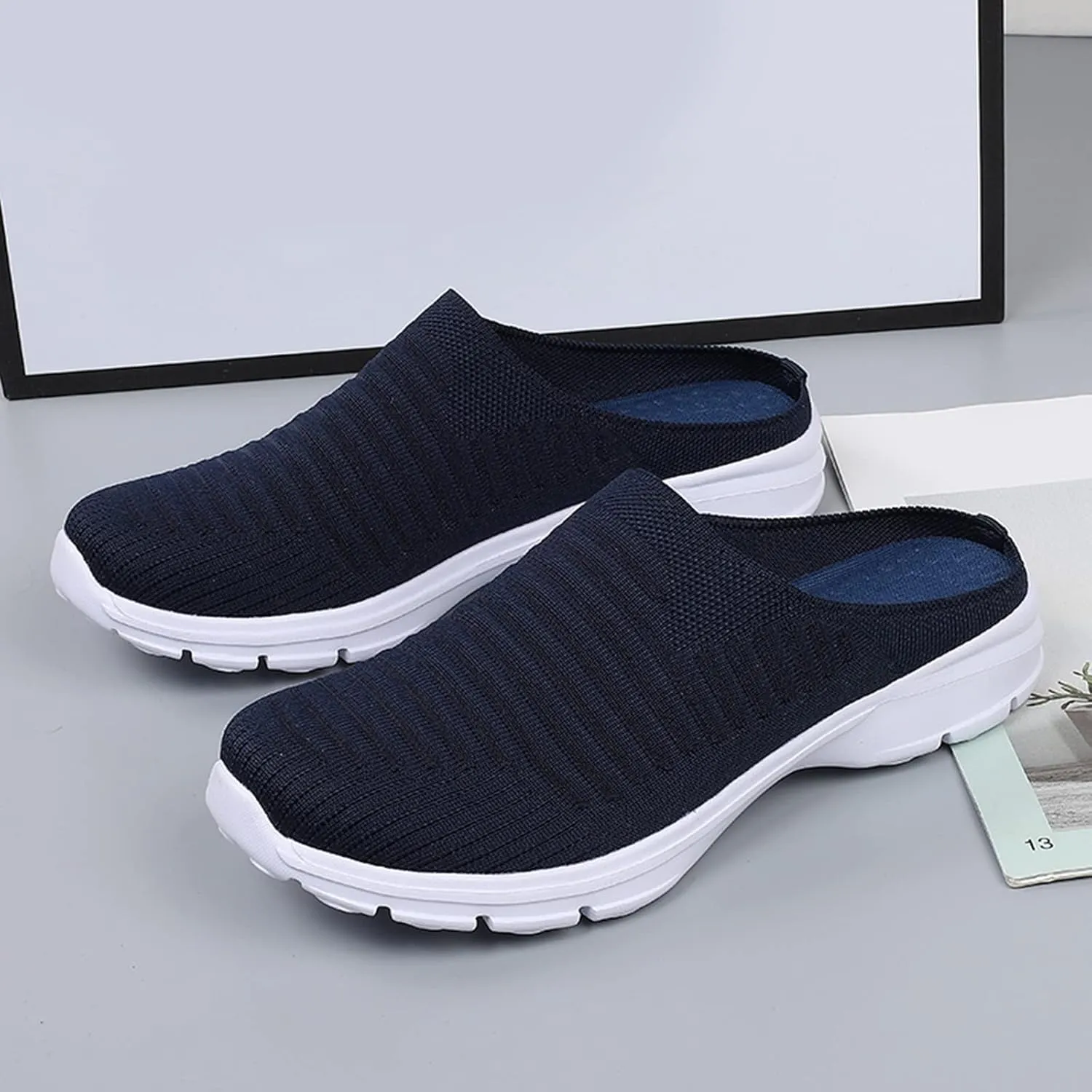 Womens Orthopedic Casual Loafers Slip On Walking Shoes with Arch Support Comfortable Sneakers Plantar Fasciitis Relief Foot Heel Pain Diabetic