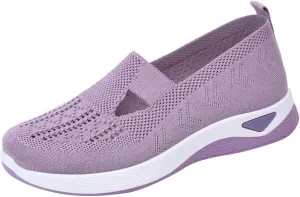 Womens Orthopedic Casual Shoes Slip On Walking Sneakers with Arch Support Comfortable Loafers for Plantar Fasciitis Relief Foot Heel Pain Diabetic Feet