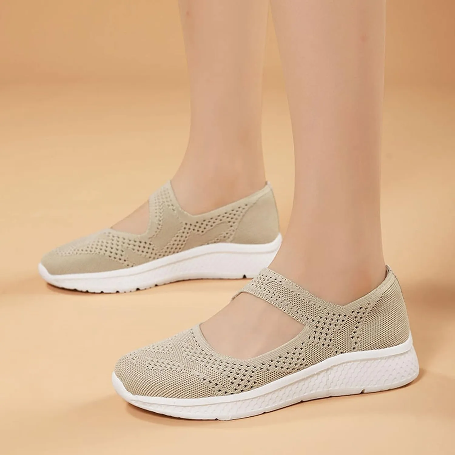 Womens Orthopedic Diabetic Shoes Slip On Walking Sneakers with Arch Support Comfortable Casual Loafers Plantar Fasciitis Relief Foot Heel Pain