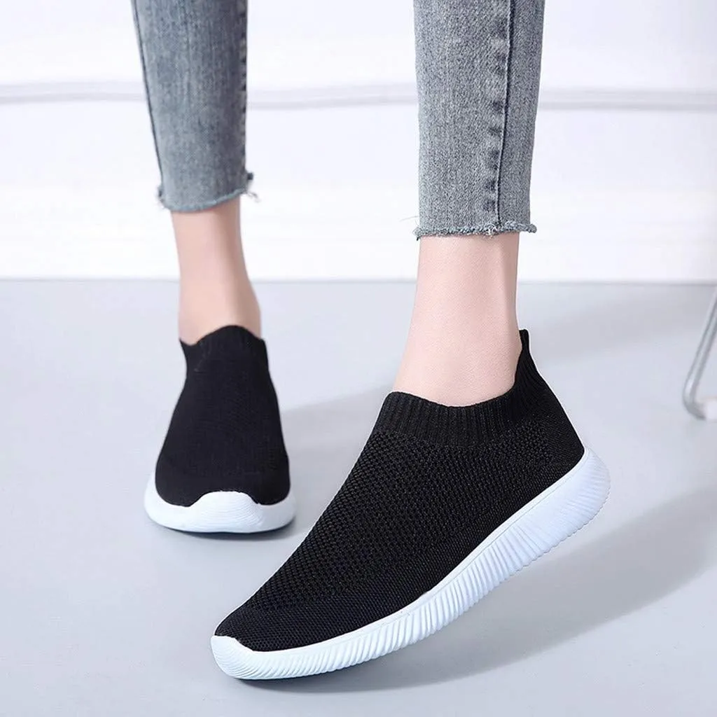 Womens Orthopedic Slip On Casual Shoes Walking Sneakers with Arch Support Comfortable Loafers Plantar Fasciitis Relief Foot Pain Diabetic Feet