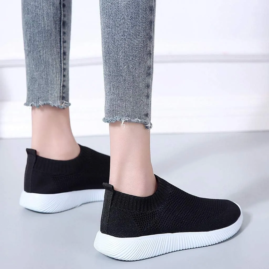 Womens Orthopedic Slip On Casual Shoes Walking Sneakers with Arch Support Comfortable Loafers Plantar Fasciitis Relief Foot Pain Diabetic Feet