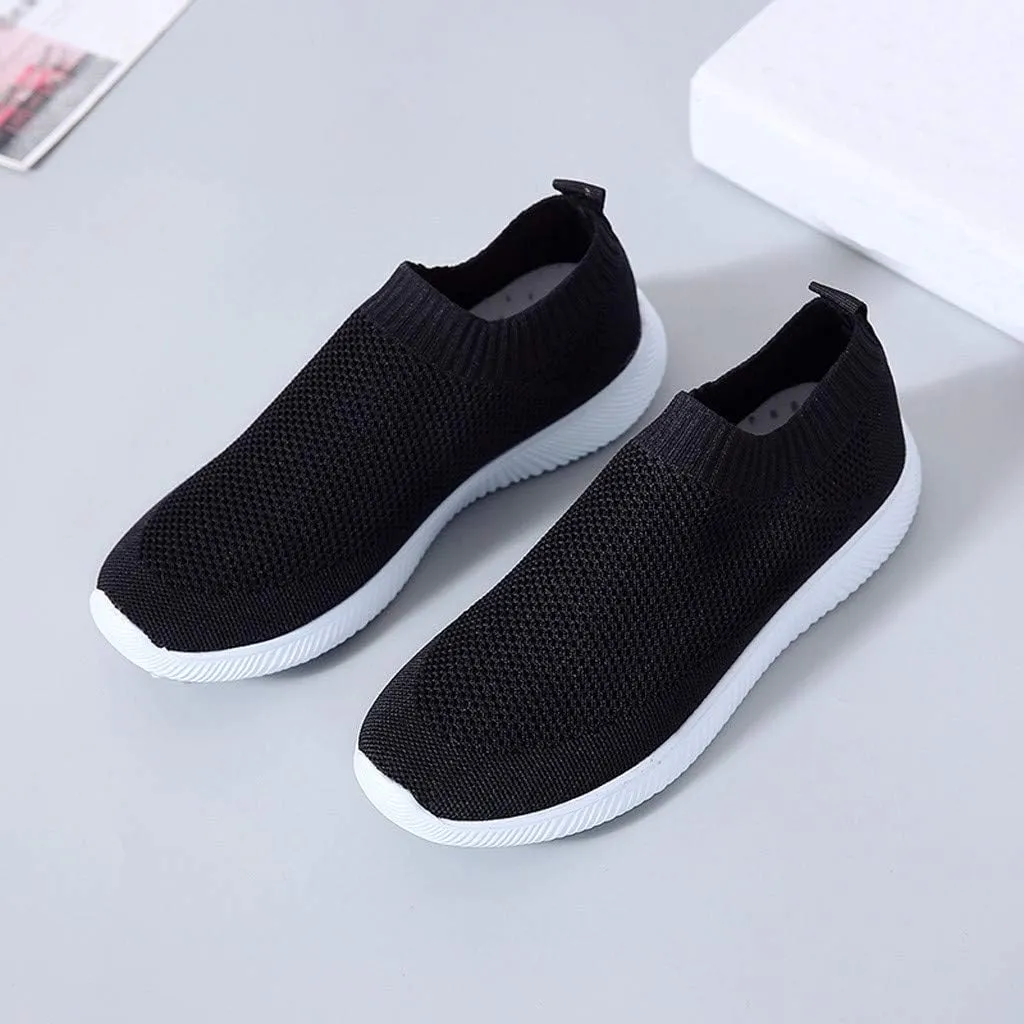 Womens Orthopedic Slip On Casual Shoes Walking Sneakers with Arch Support Comfortable Loafers Plantar Fasciitis Relief Foot Pain Diabetic Feet