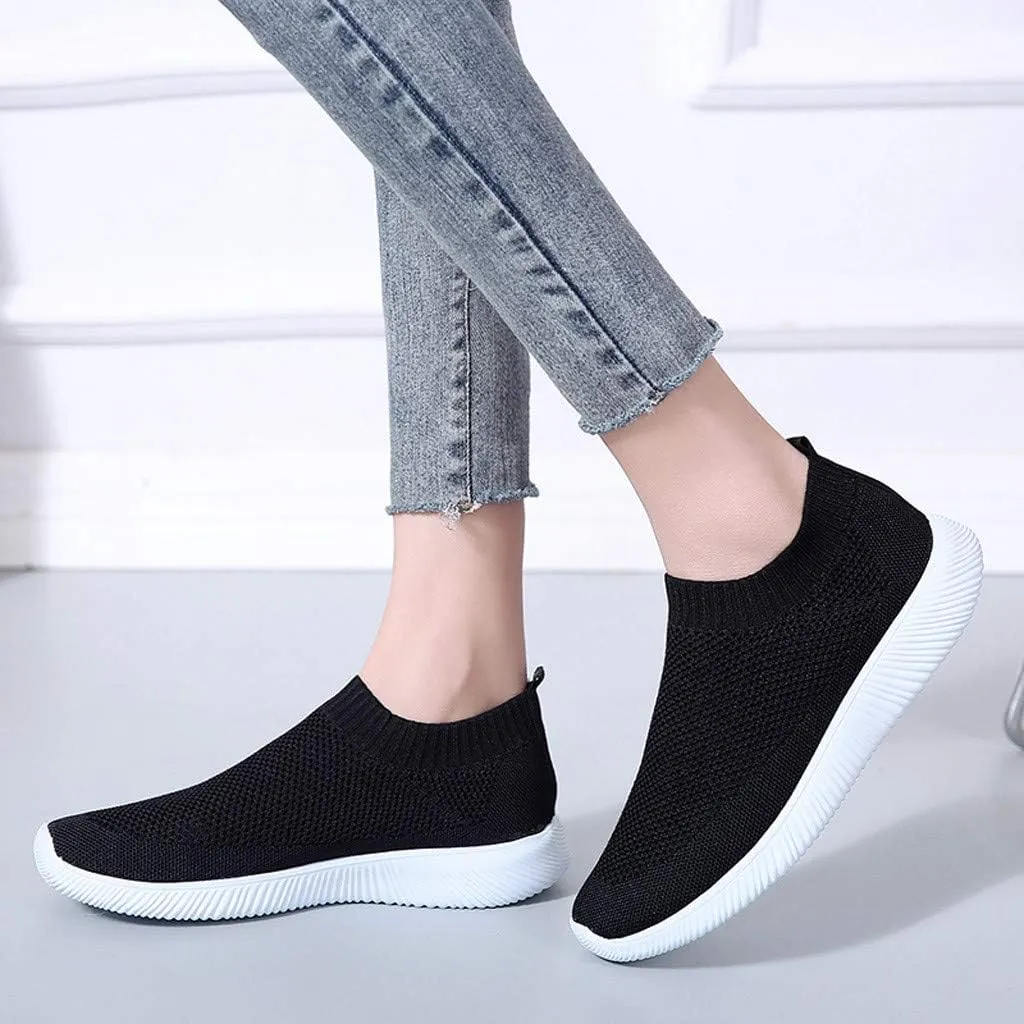 Womens Orthopedic Slip On Casual Shoes Walking Sneakers with Arch Support Comfortable Loafers Plantar Fasciitis Relief Foot Pain Diabetic Feet