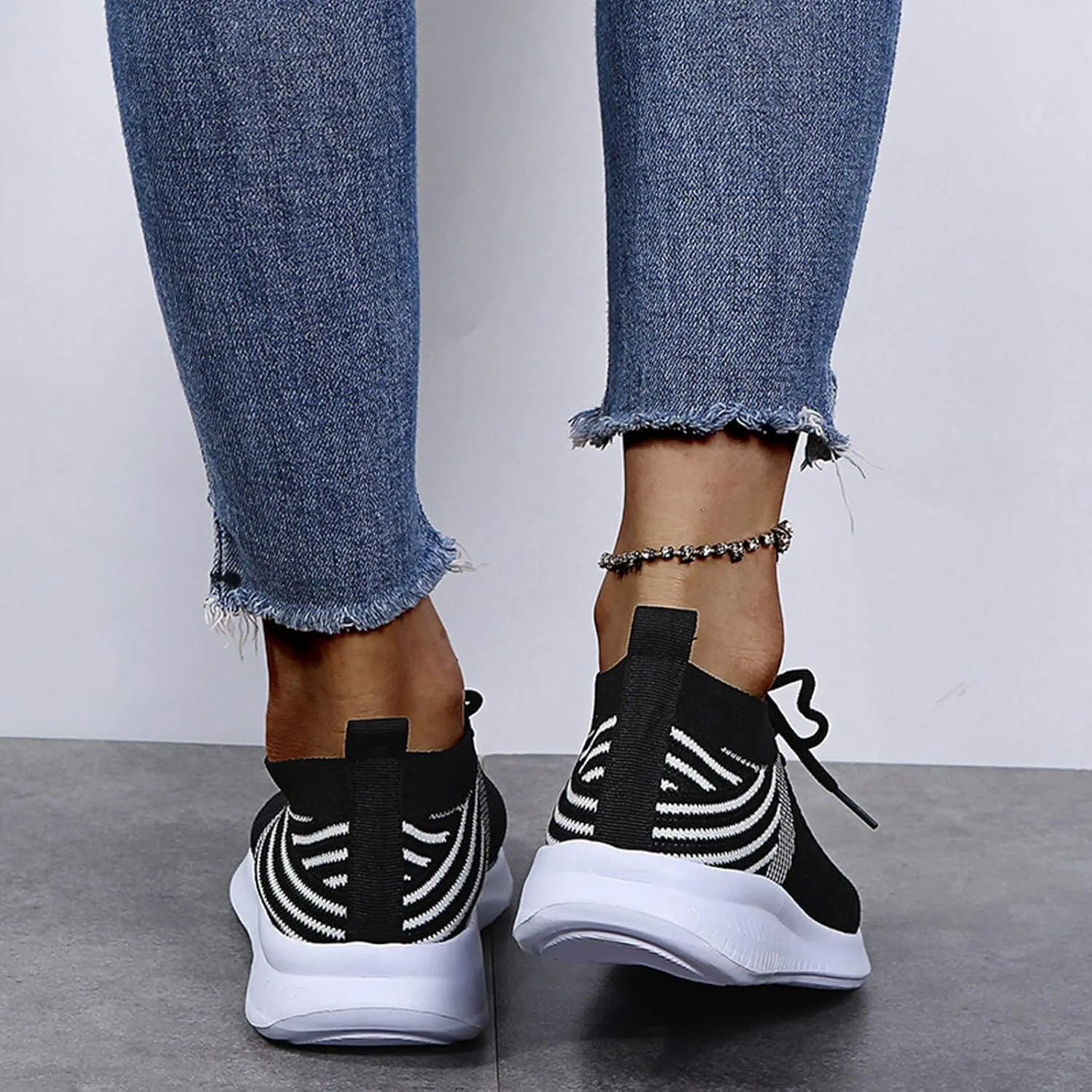 Womens Walking Shoes with Support Black On Black Zapatos De Mujer para Ir Al Gym Womens Casual Shoes Wide Foot Women's Sneakers Zapatos OrtopéDicos para Mujer